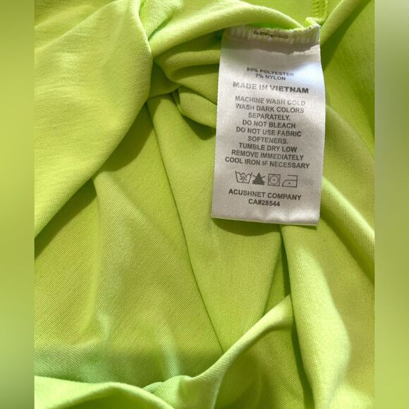 Foot Joy polo shirt performance golf casual summer colorful green men’s M - Picture 6 of 6